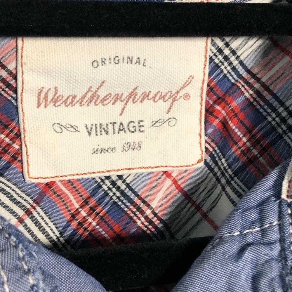 Weatherproof vintage denim button up long sleeve
